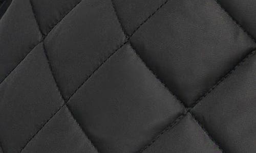 Andrew Marc Sport Mixed Media Faux Shearling Quilted Jacket In Black