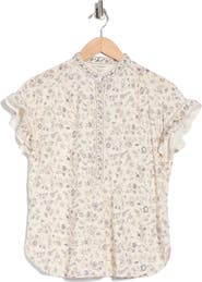 MAX STUDIO Flutter Sleeve Top