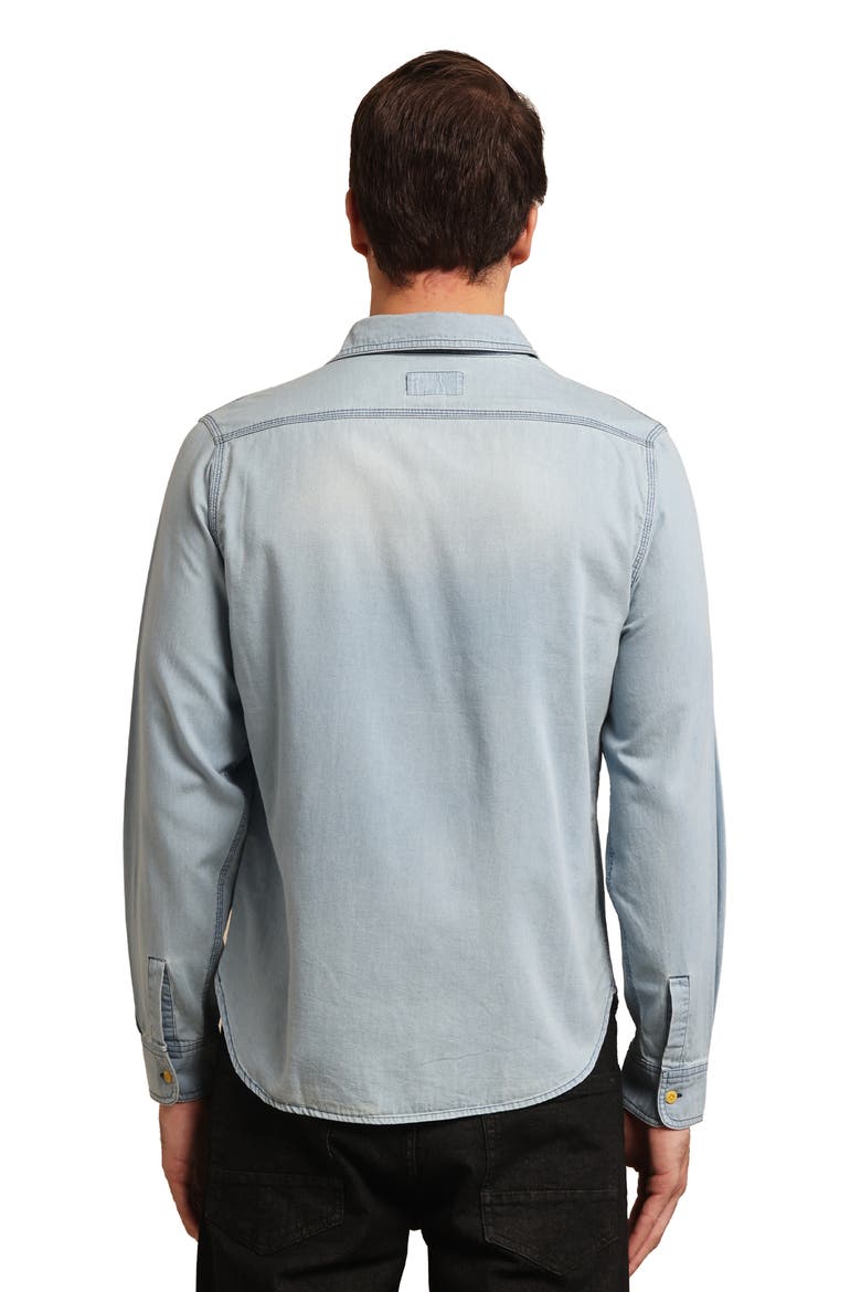 Men's Denim Shirt, Alternate, color, Light Indigo