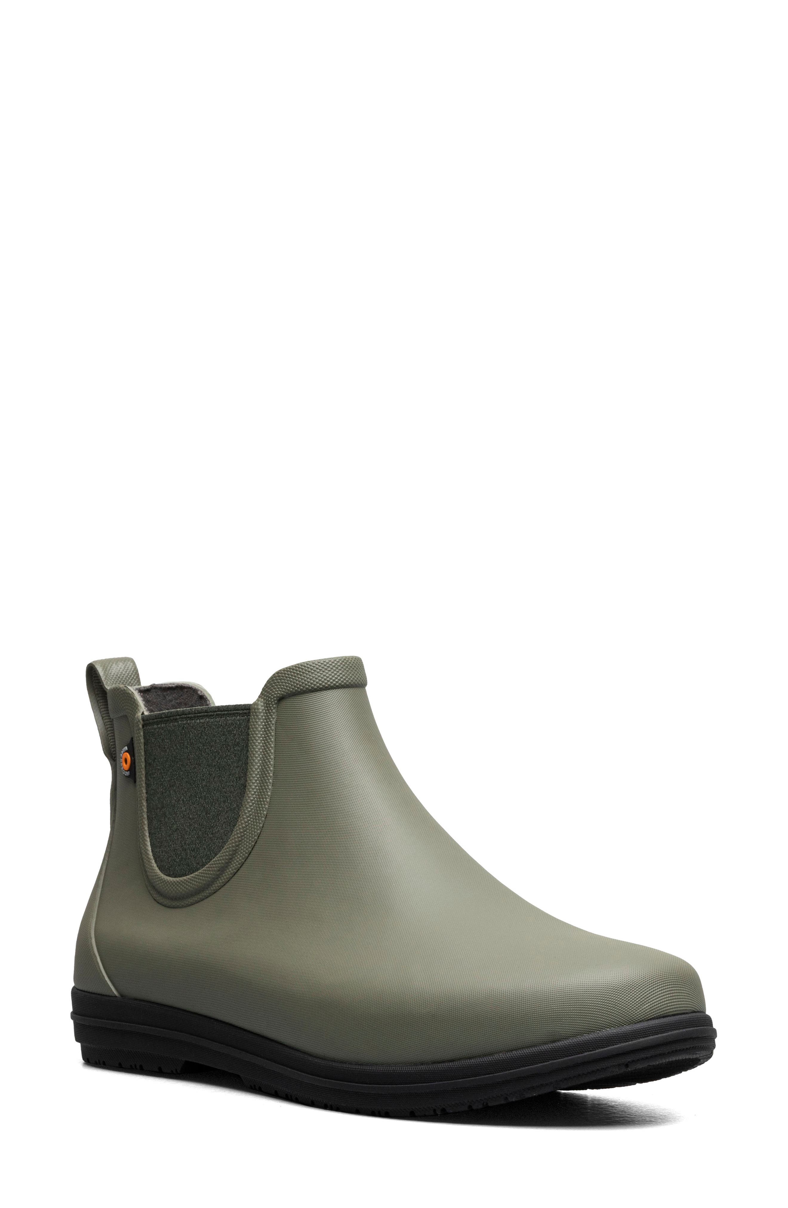 Bogs Sweetpea II Waterproof Chelsea Boot, Main, color, Dark Green