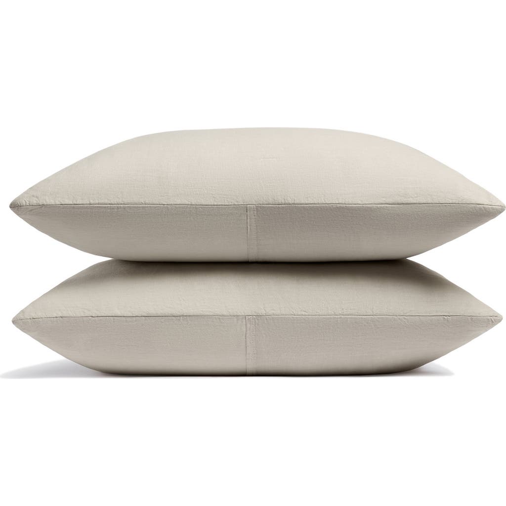 Parachute Set Of 2 Everyday Linen Shams In Gray