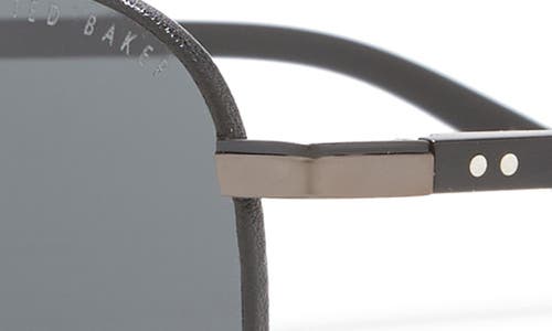 Shop Ted Baker London 59mm Full Rim Polarized Navigator Sunglasses In Black