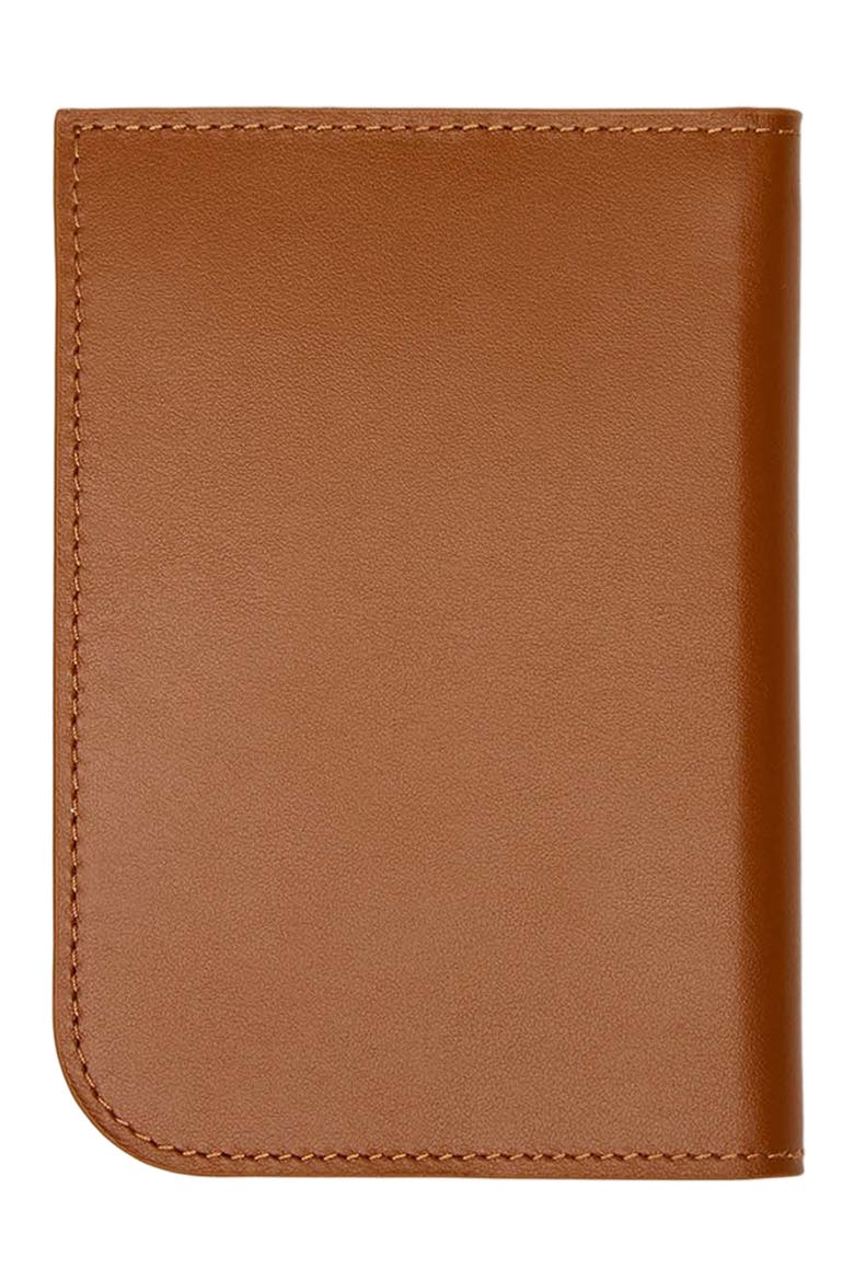 Arch Smooth Leather Passport Cover, Alternate, color, Cuero