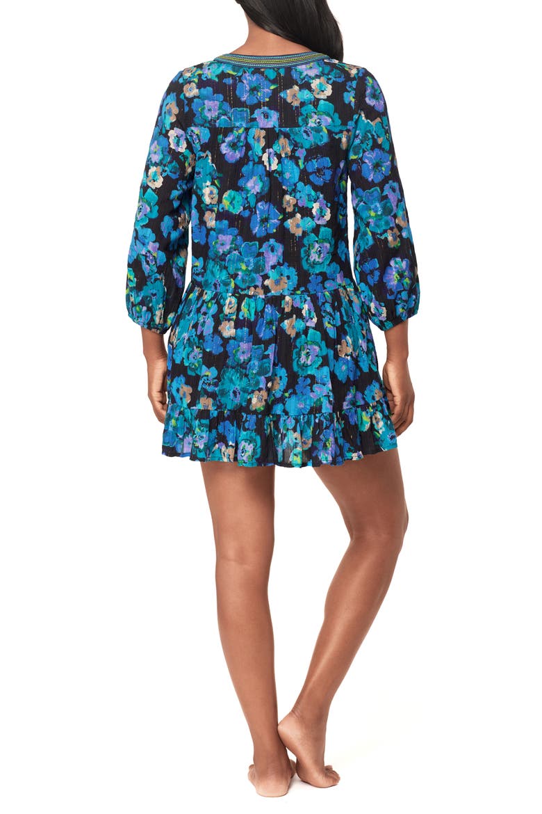 Secret Garden Cover-Up Dress, Alternate, color, BLACK/MULTI