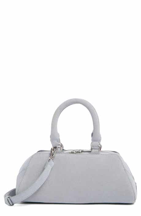 BCBG Faux Suede Barrel Shoulder Bag