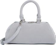 BCBG Faux Suede Barrel Shoulder Bag