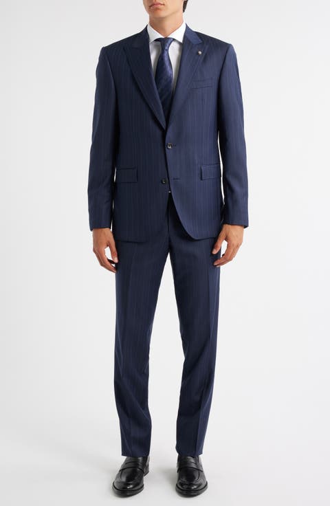 Engel Stripe Super 130s Wool Suit