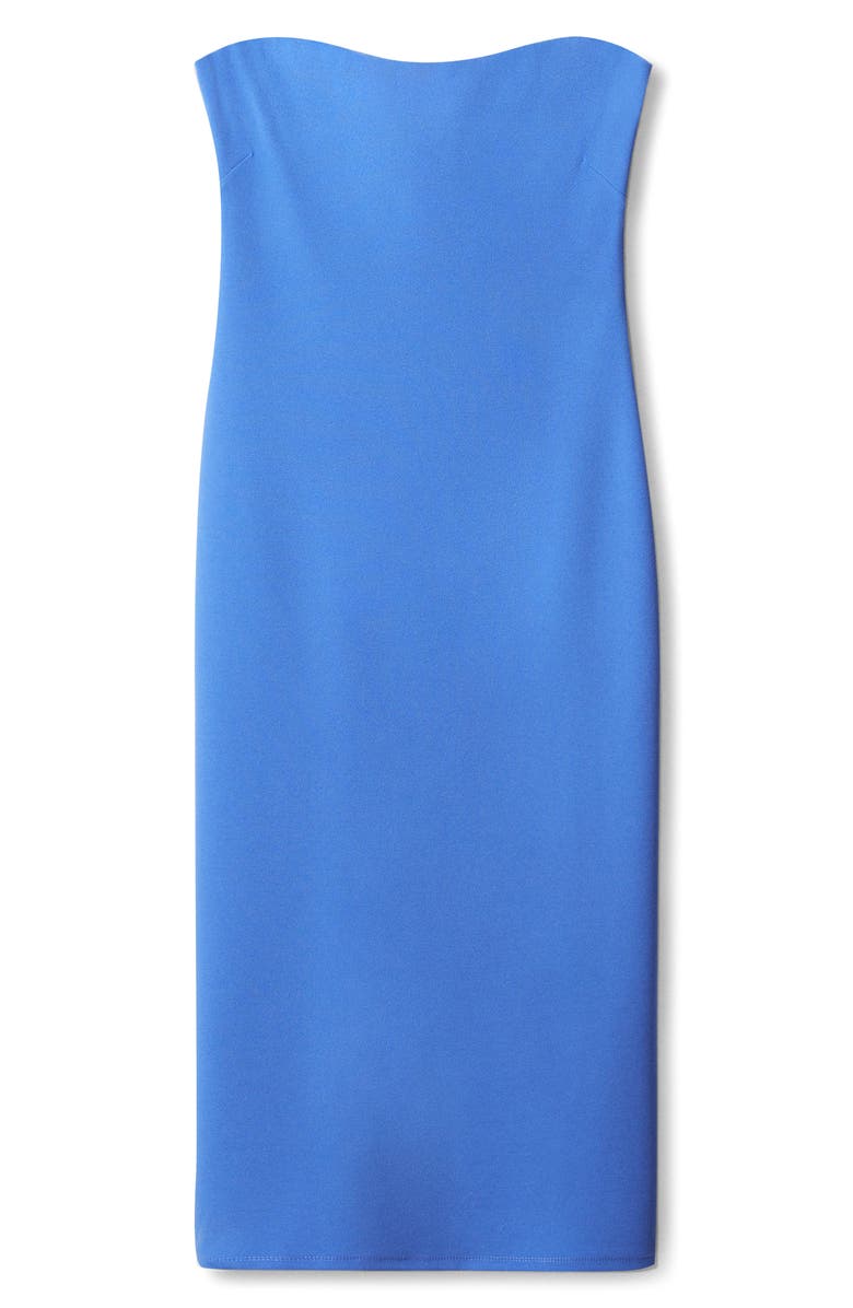 MANGO Strapless Midi Dress, Alternate, color, 