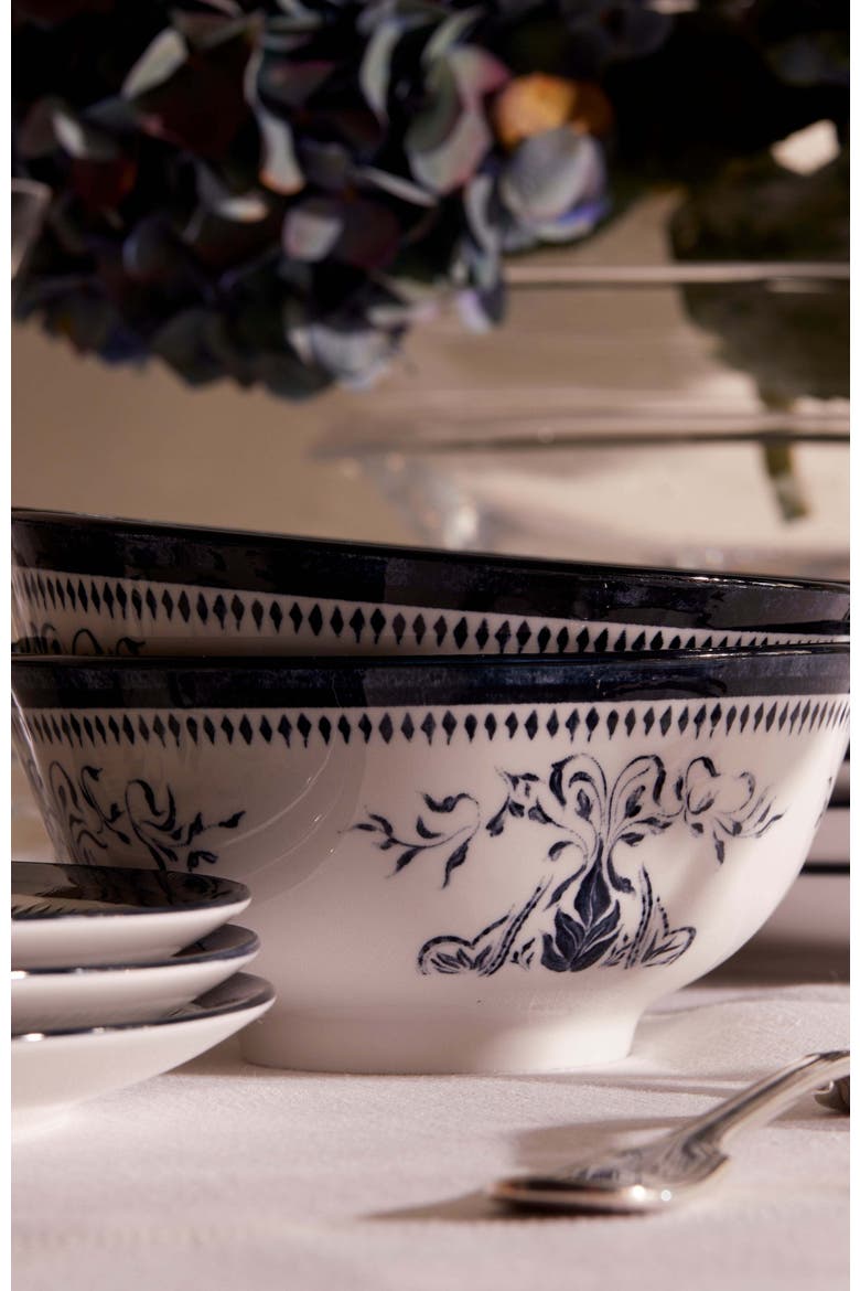 Bruges Porcelain 16-Piece Dinnerware Set, Alternate, color, Blue