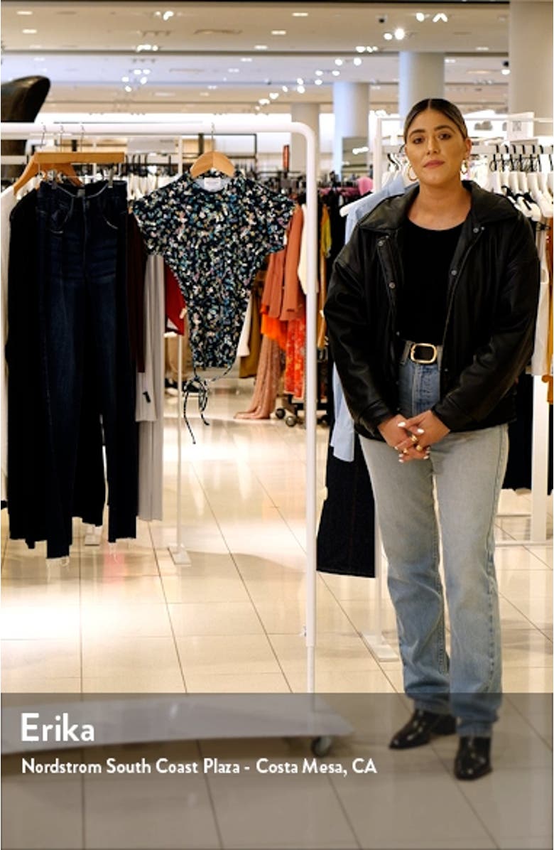 Juvia Abstract Print Open Back Top, sales video thumbnail