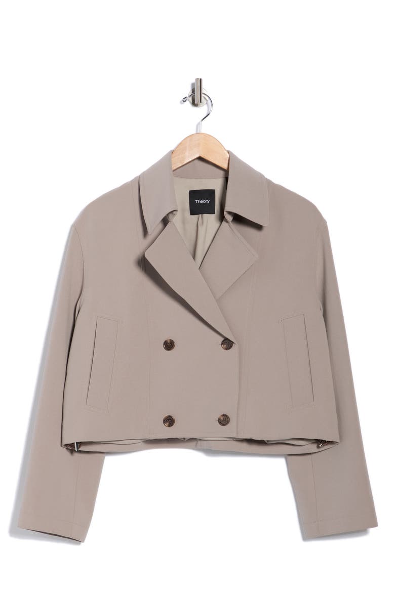 Theory Crop Admiral Jacket, Alternate, color, Cinder