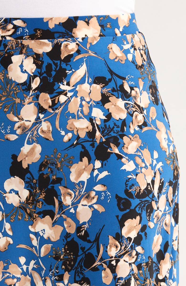 KASPER Flared Pull-On Midi Skirt, Alternate, color, 