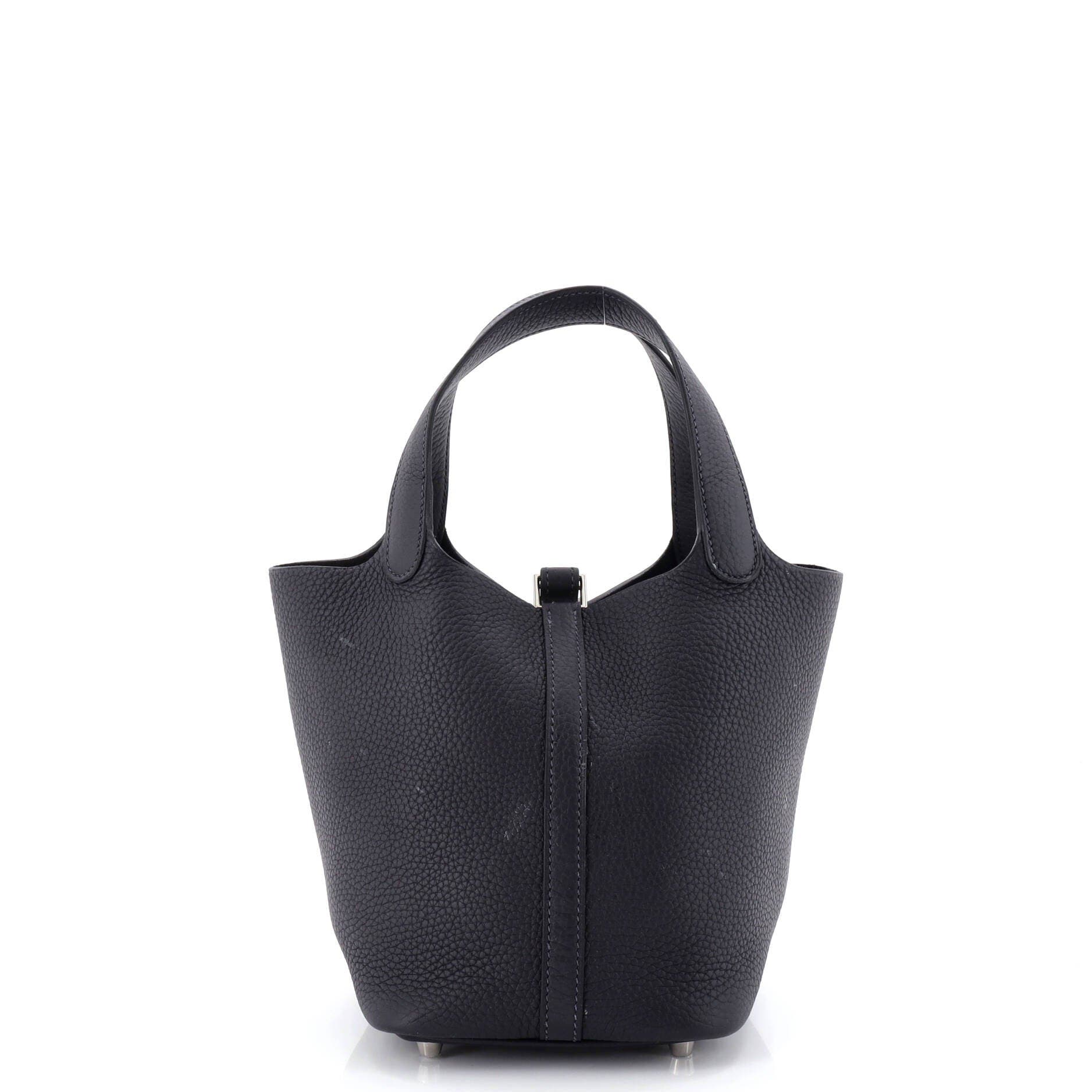 Pre-Owned Hermes Picotin Lock Bag Clemence PM, Alternate, color, Caban