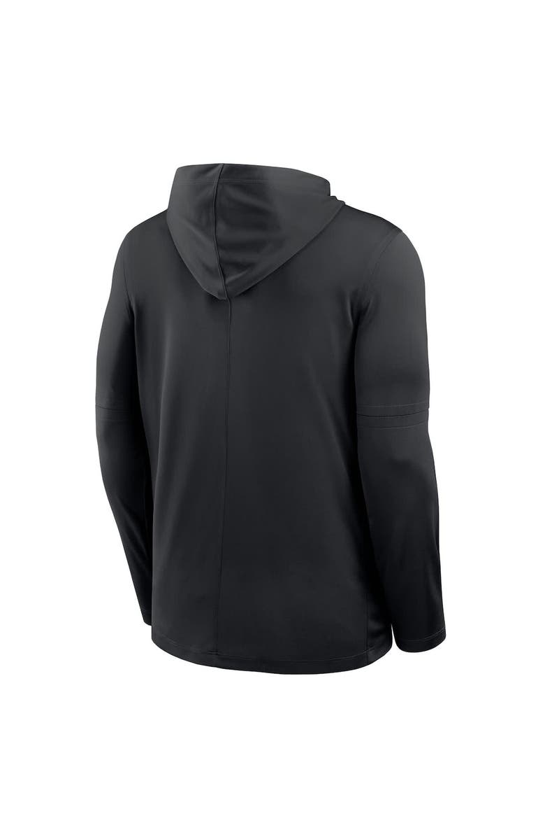 Nike Men's Nike  Black Florida A&M Rattlers Sideline Dri-FIT Lightweight Hooded Top, Alternate, color, Black