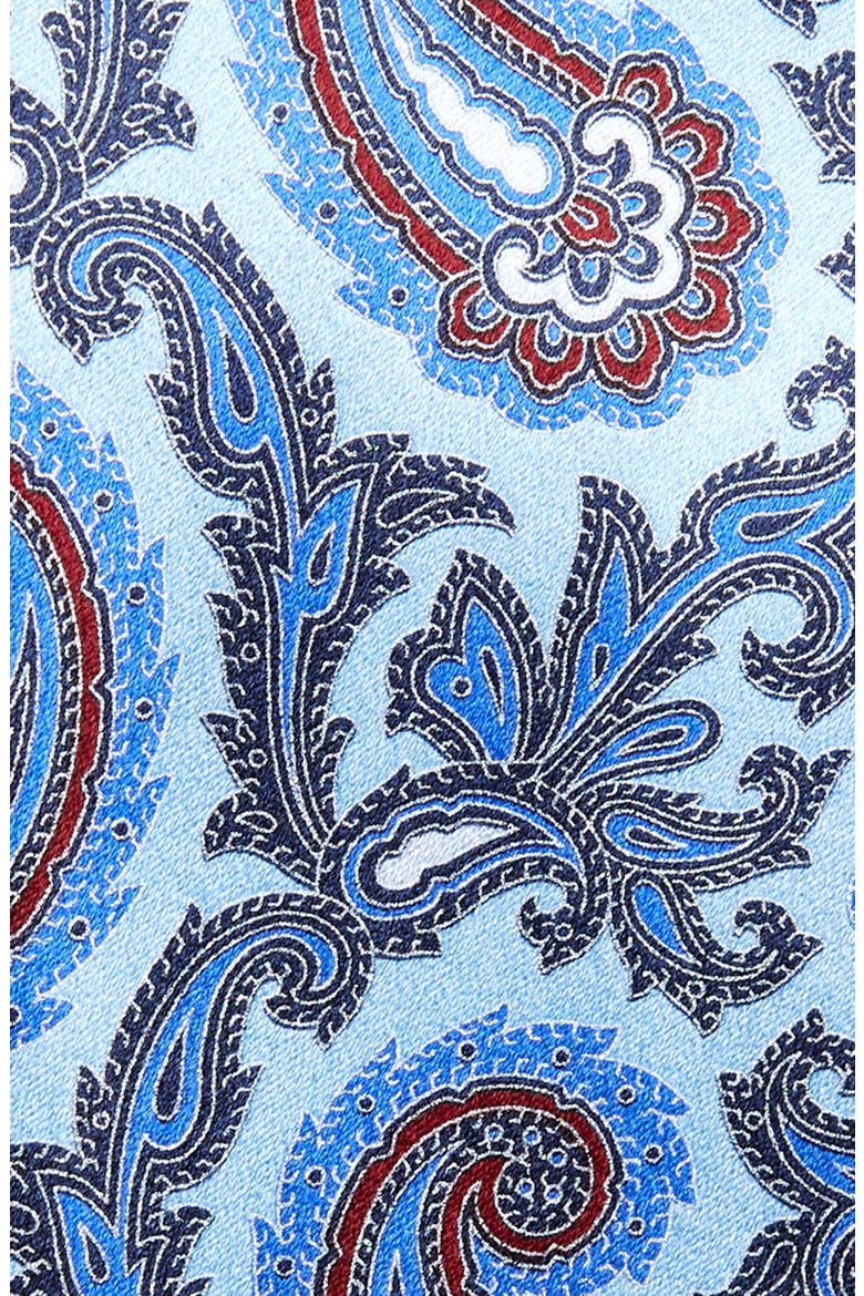 Paisley Silk Tie, Alternate, color, BLUE