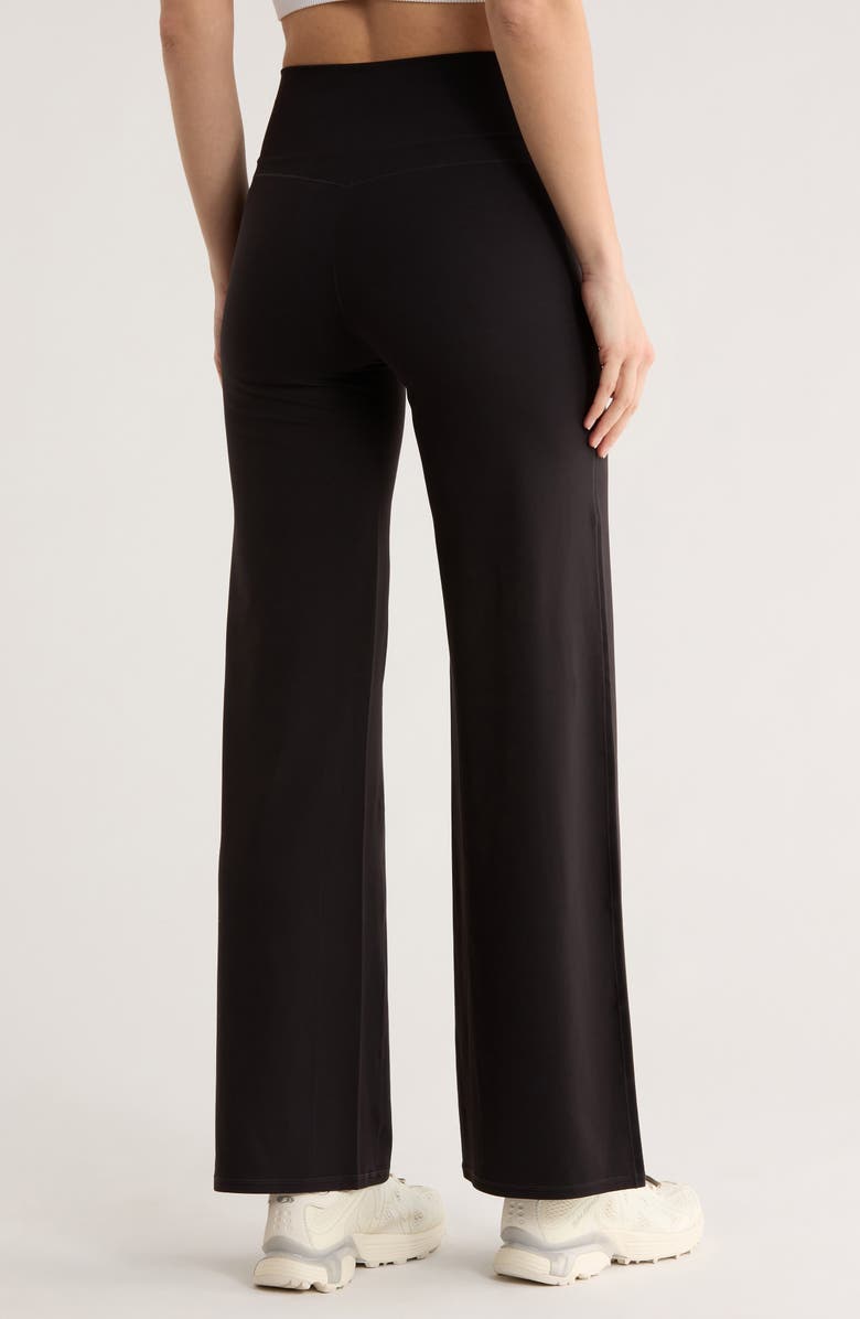 Z by Zella Serenity High Waist Straight Leg Pants, Alternate, color, Black