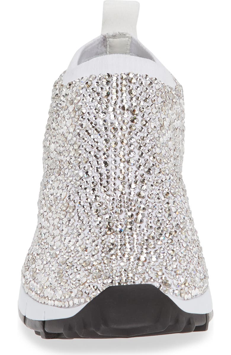 Jimmy Choo Nowary Crystal Embellished Slip-On Sneaker, Alternate, color,