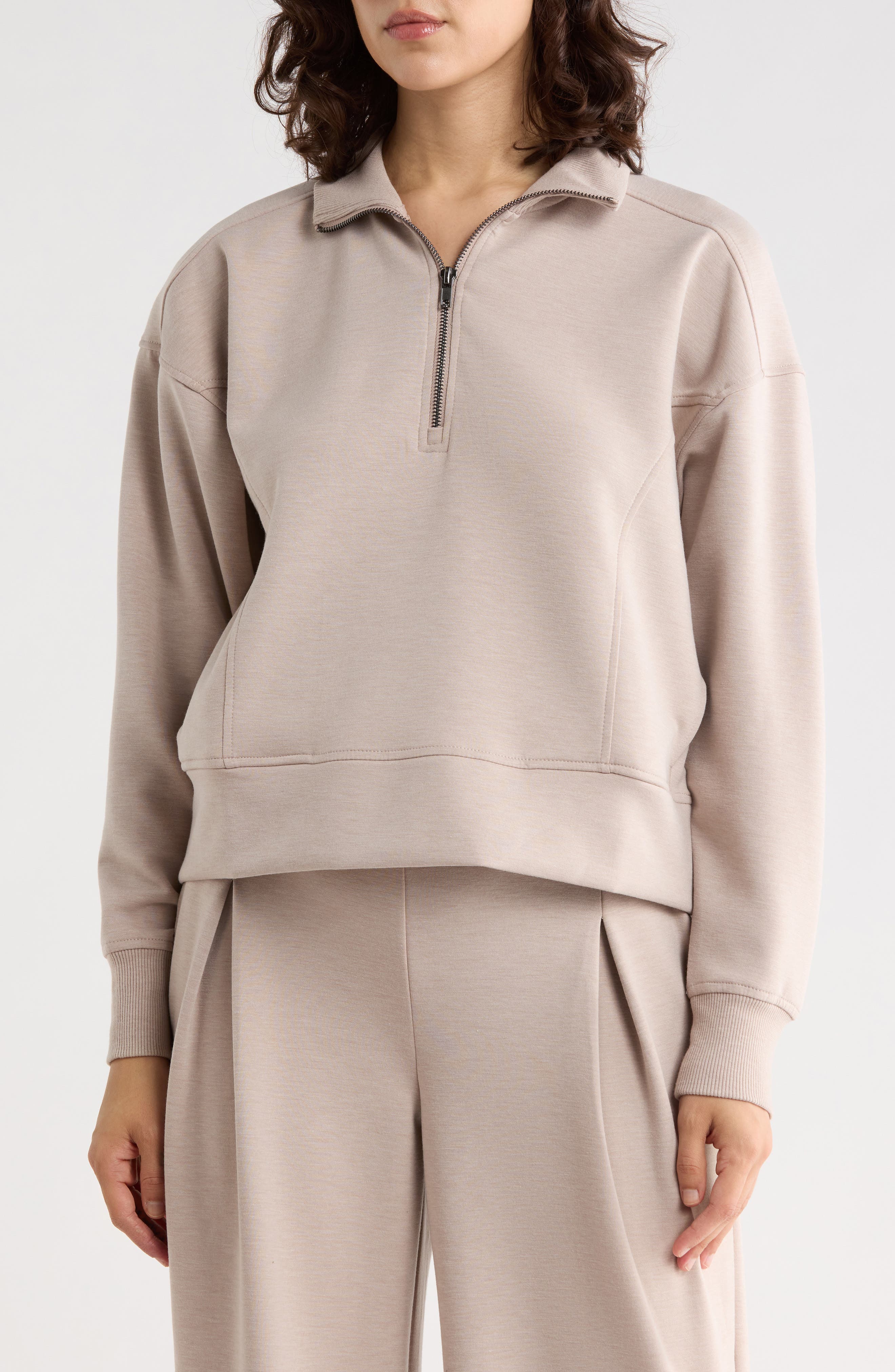 Adelaide Quarter Zip Sweatshirt