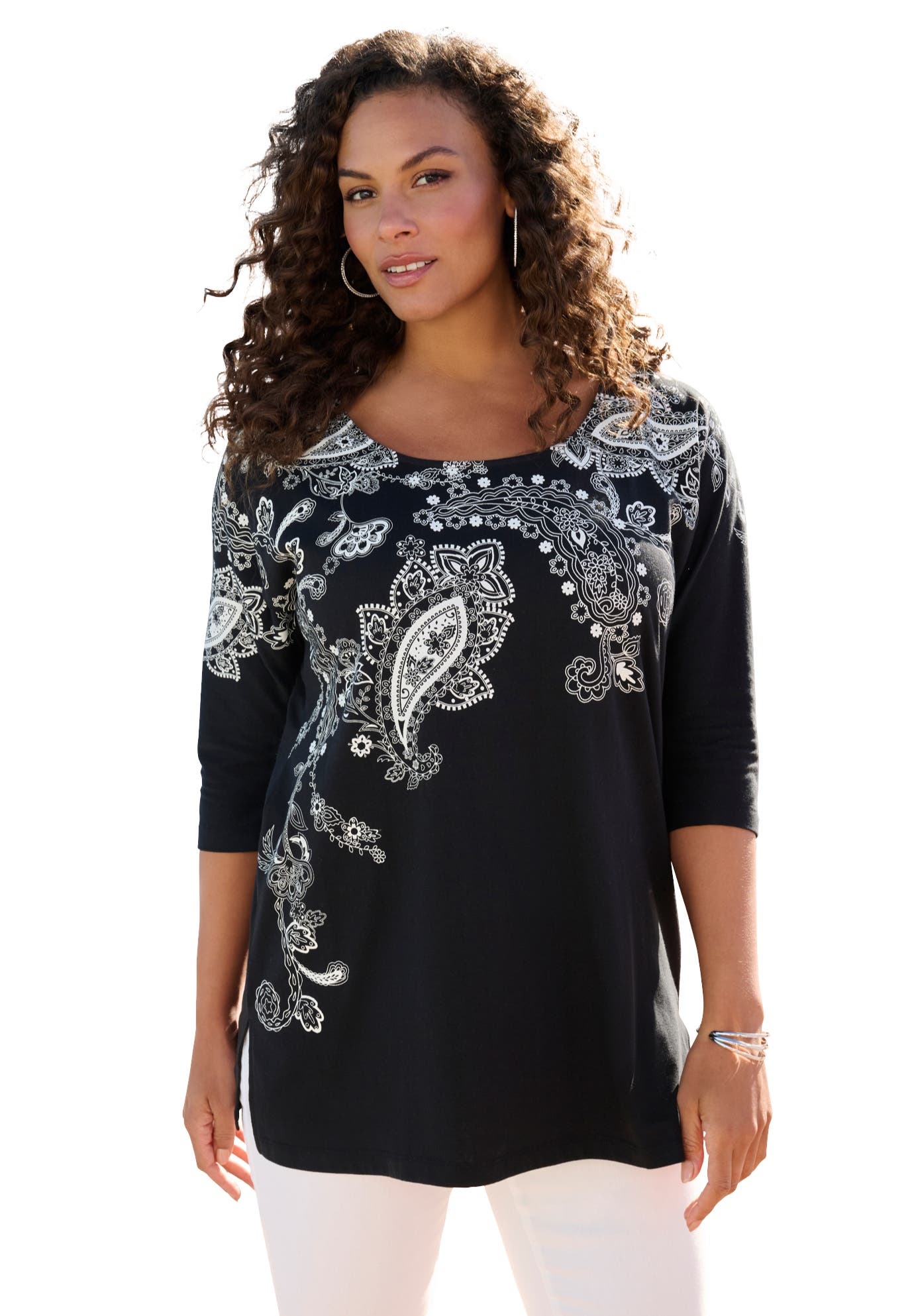 BLACK LACE PAISLEY