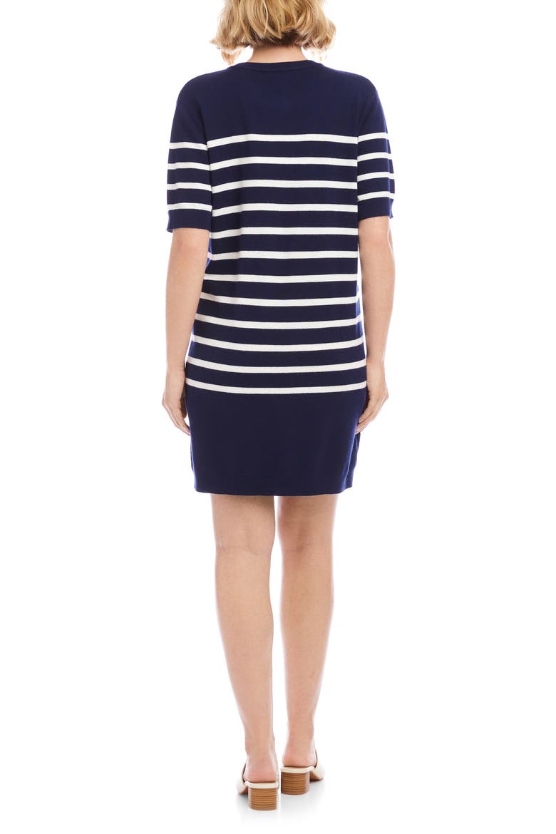 Henley Knit Dress, Alternate, color, NAVY