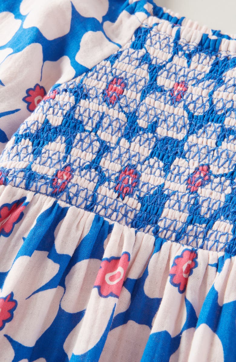Tucker + Tate Kids' Pretty Smocked Dress, Alternate, color, Blue Daphne Poppies