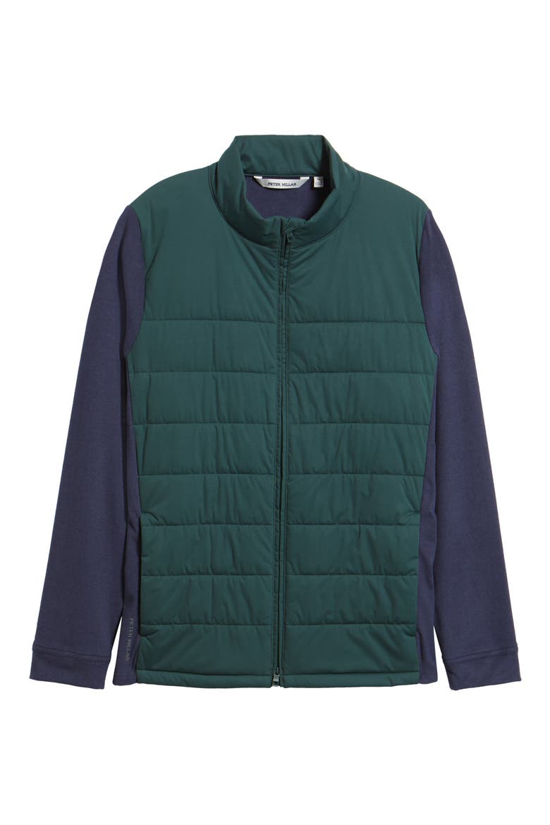 Merge Mixed Media Jacket, Alternate, color, NORDIC PINE