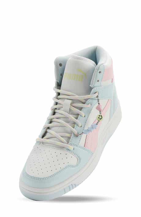 Kids' Rebound Layup High Top Sneaker with Playful Charm Accent