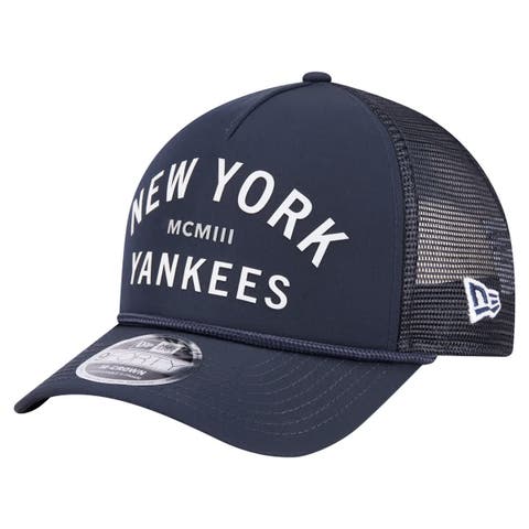 Men's New Era  Navy New York Yankees Minimalist 9FORTY A-Frame Adjustable Hat