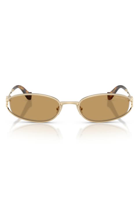 54mm Irregular Oval Sunglasses