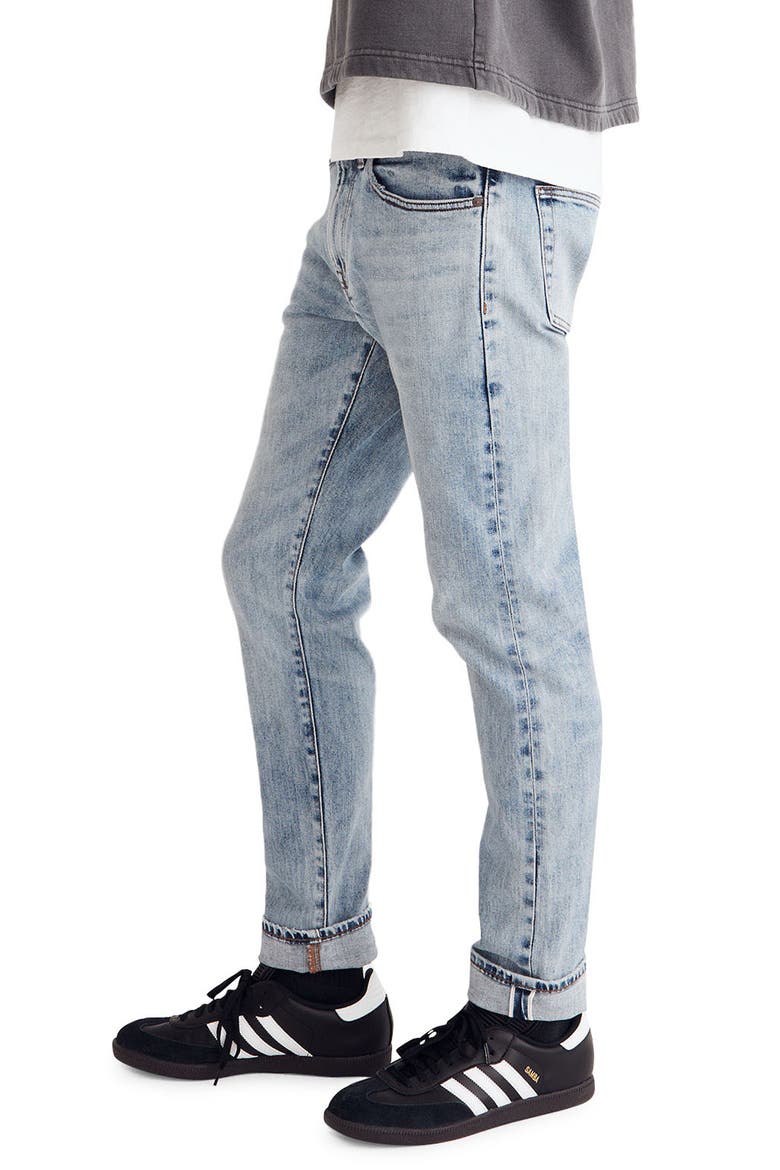Slim Selvedge Jeans, Alternate, color, HAINES WASH