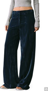 MANGO TEEN Straight Velvet Pants