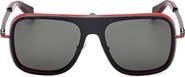 Christian Louboutin 62mm Mirrored Navigator Sunglasses