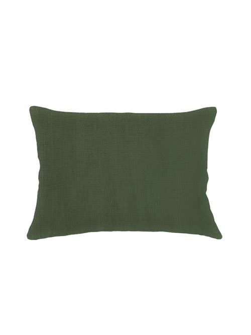 Anaya So Soft Linen Mauve Pillow With Down Alternative Insert In Spruce