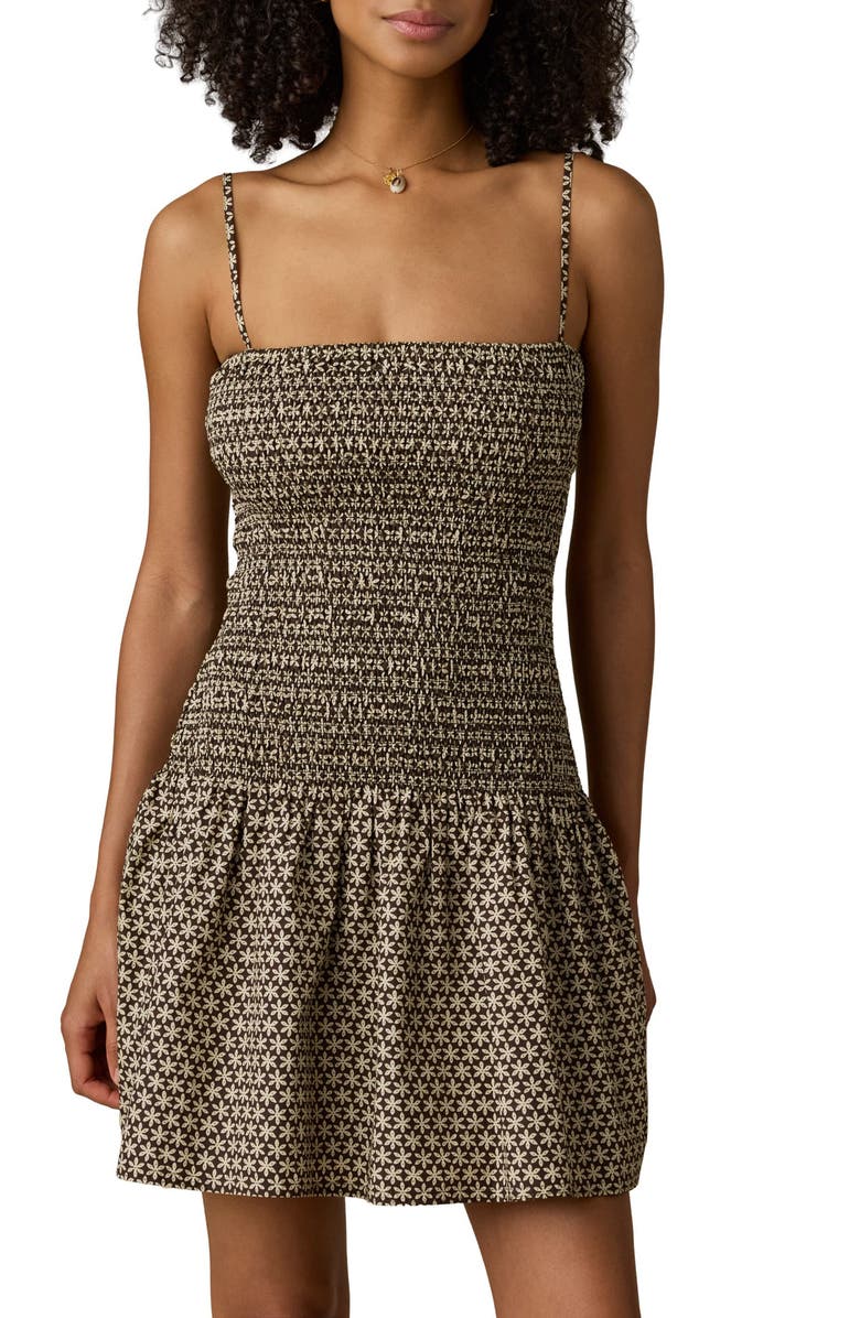 Faherty Coastal Organic Cotton Poplin Minidress, Main, color, 