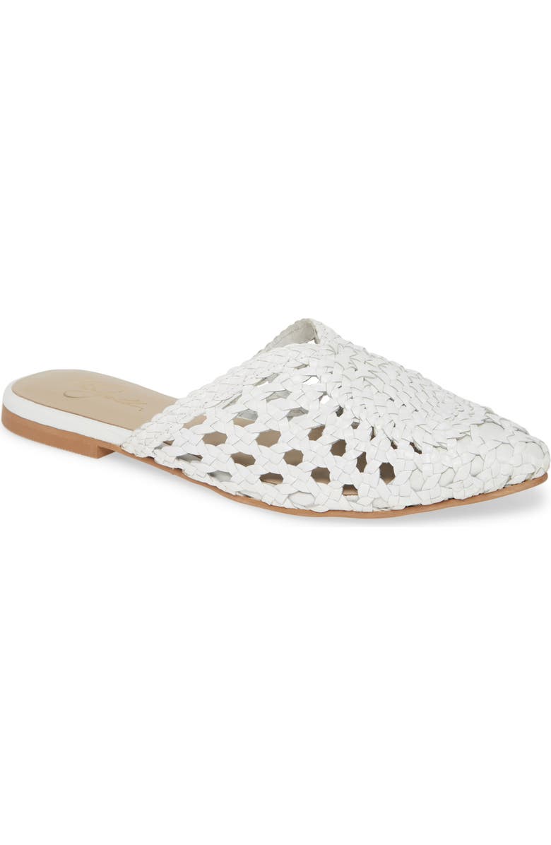 42 Gold Charmed Pointed Toe Mule, Main, color,