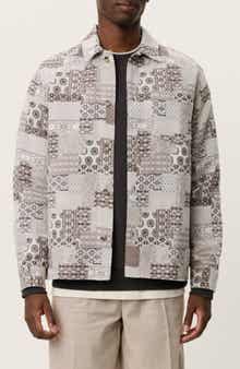 Layton Patch Jacquard Button-Up Shirt Jacket