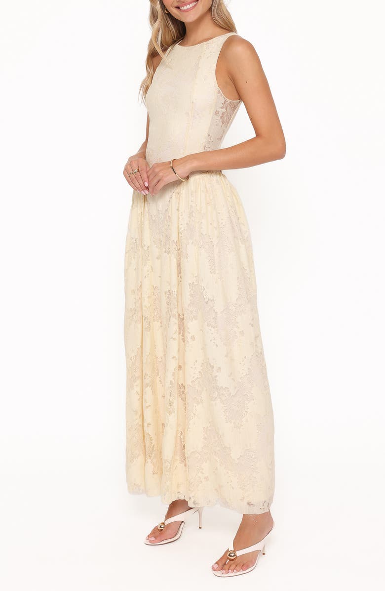 Petal & Pup Denny Lace Sleeveless Maxi Dress, Alternate, color, Butter Yellow
