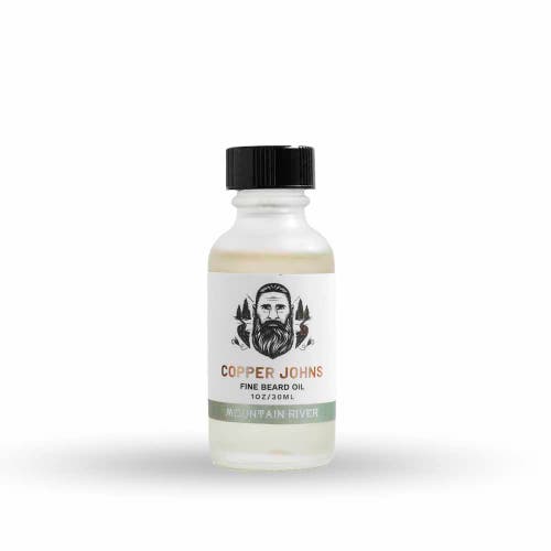 Copper Johns Beard Company Fine Beard Oil In Mountain River