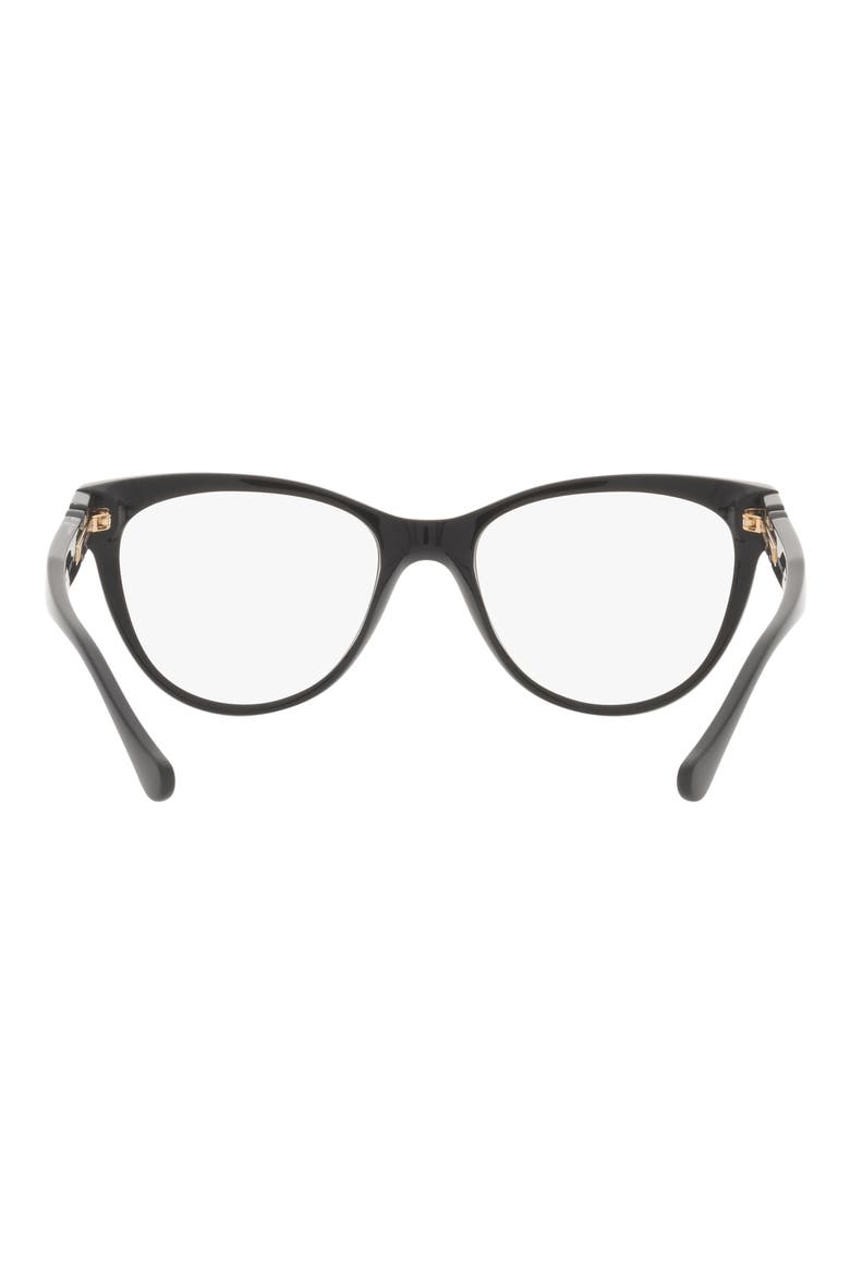 53mm Cat Eye Optical Glasses, Alternate, color, BLACK