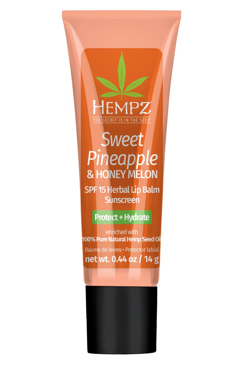 Sweet Pineapple & Honey Melon Herbal Lip Balm SFP 15, Main, color, SWEET PINEAPPLE HONEY MELON