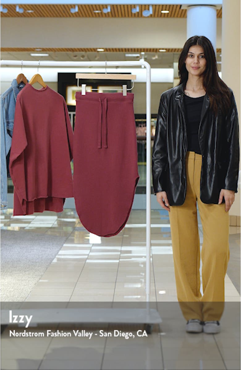 Unforgettable Cotton French Terry Drawstring Skirt, sales video thumbnail