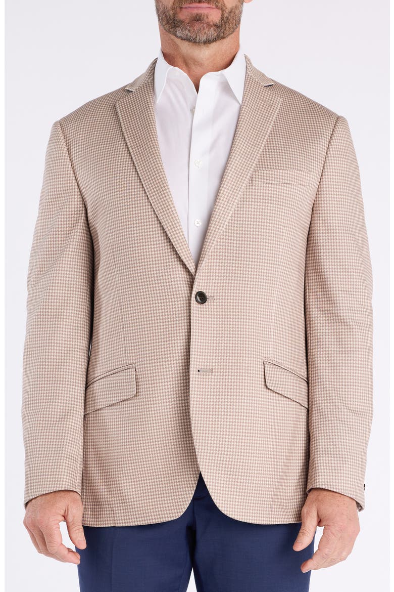 Houndstooth Sport Coat, Main, color, TAN