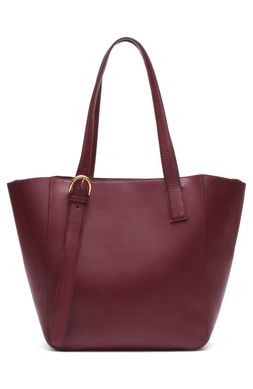 Rag & Bone Parker Leather Tote In Burgundy