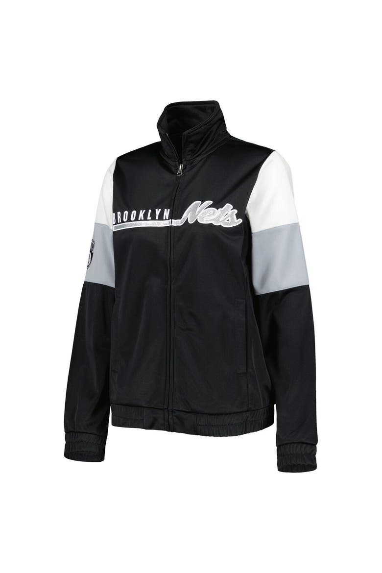 Women's G-III 4Her by Carl Banks Black Brooklyn Nets Change Up Full-Zip Track Jacket, Alternate, color, Black