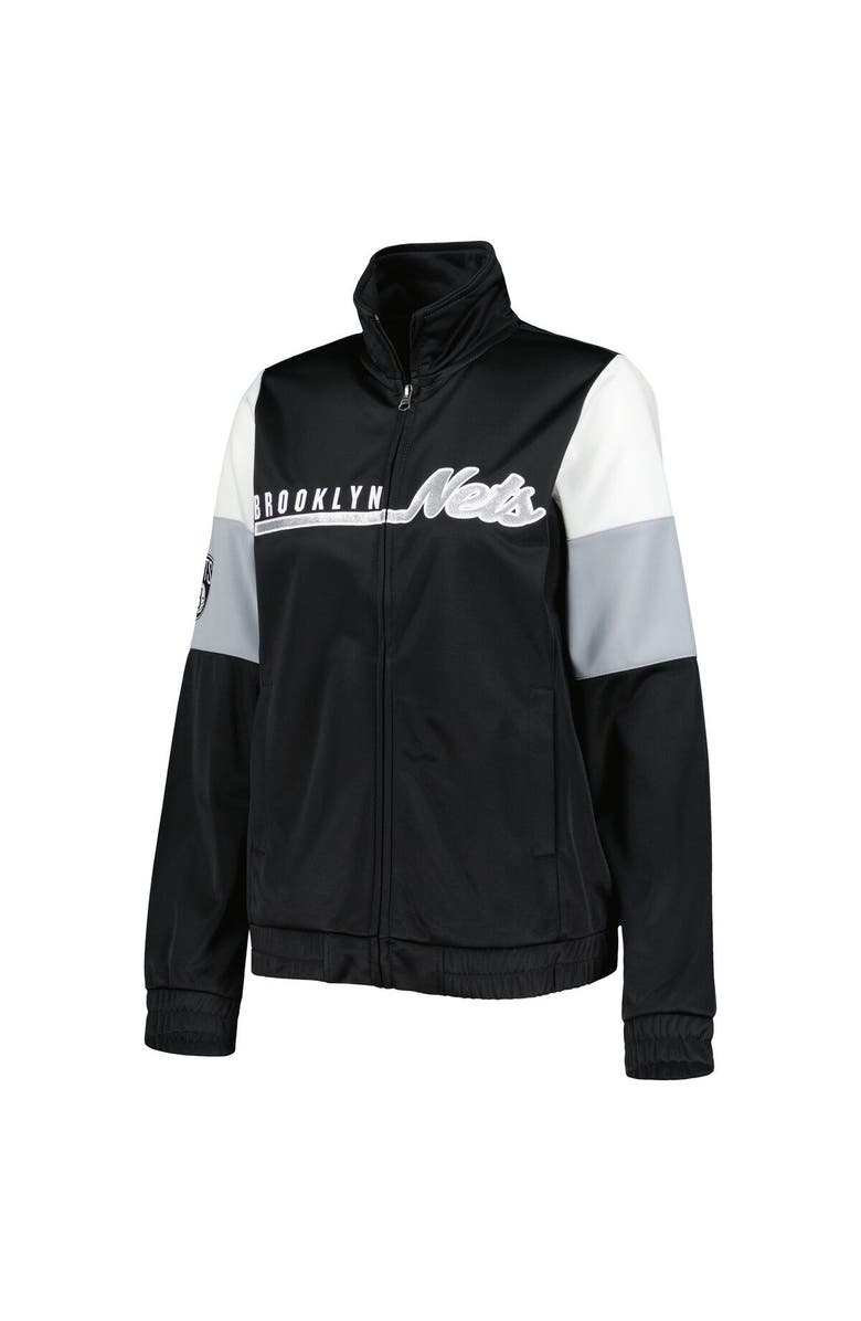 G-III 4HER BY CARL BANKS Women's G-III 4Her by Carl Banks Black Brooklyn Nets Change Up Full-Zip Track Jacket, Alternate, color, Black