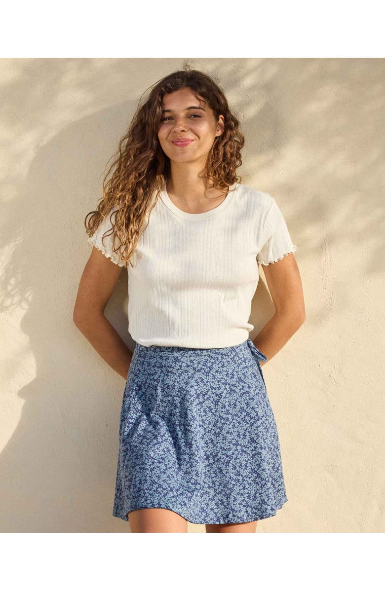 Toad & Co Foothill Pointelle Short Sleeve Baby Tee, Alternate, color, Salt