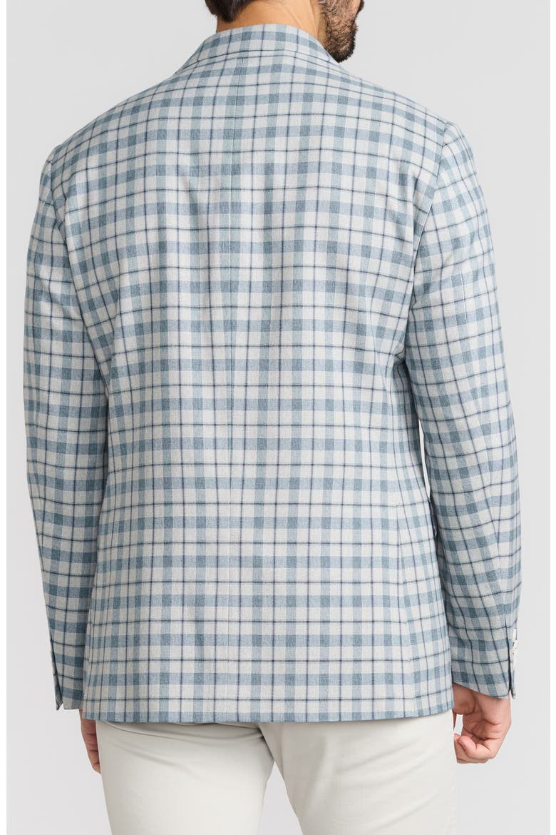 Windowpane Sport Coat, Alternate, color, TEAL BLUE