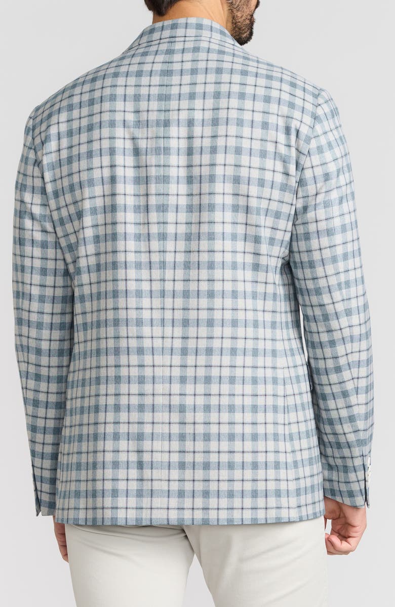 Ibiza Windowpane Sport Coat, Alternate, color, Teal Blue