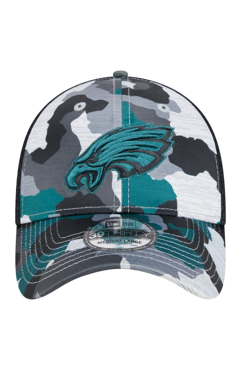 New Era Men's New Era Camo/Black Philadelphia Eagles Active 39THIRTY Flex Hat, Alternate, color,