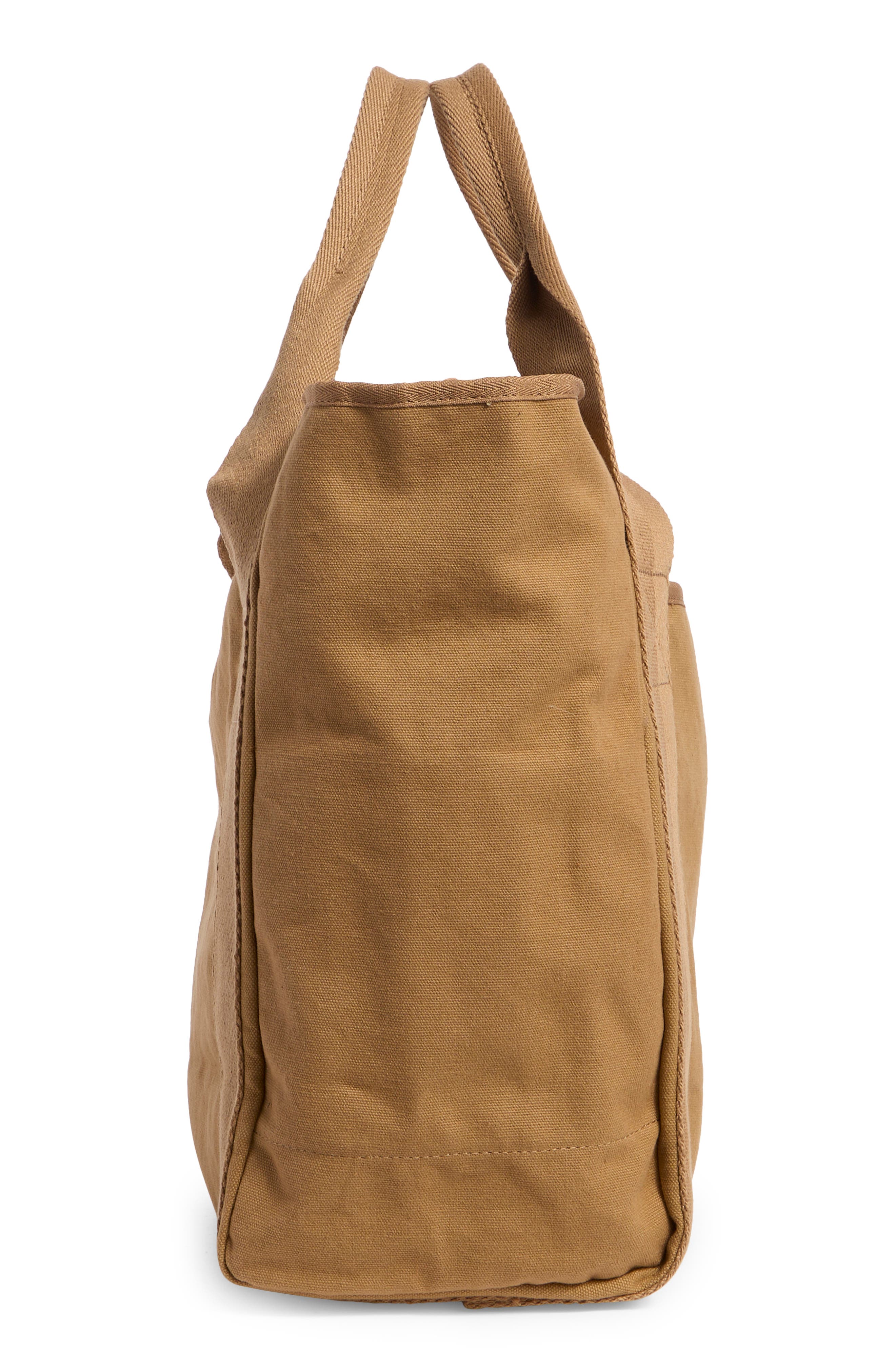 New Amsterdam Leatherworks Liliana Canvas Tote Bag, Alternate, color, Khaki